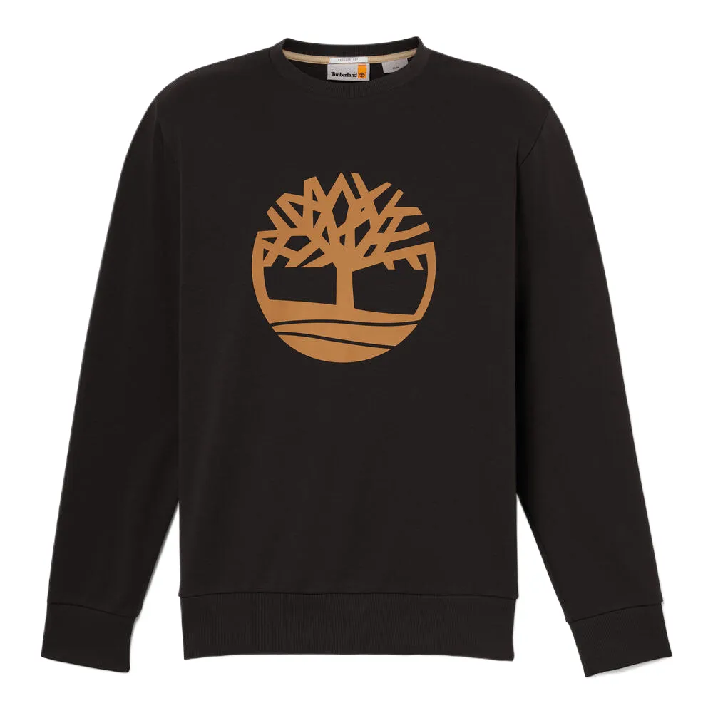 Timberland Sweatshirts Men's Black Crew Neck Moderate Regular