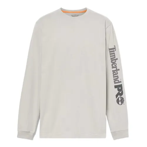 Timberland PRO T Shirts Men's Gray Crew Neck Moderate