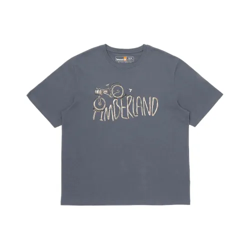 Timberland T Shirts Men's Gray Crew Neck