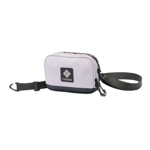 Columbia Polyester Shoulder Bag, Crossbody Bag Unisex White & Black