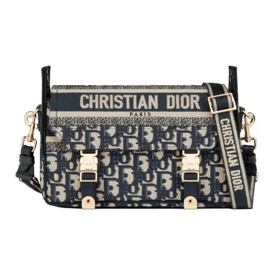 DIOR DiorCamp Canvas Bag, Messenger Bag, Shoulder Bag, Crossbody Bag Small Women's Black