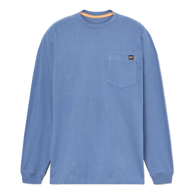 Timberland PRO T Shirts Men's Blue Crew Neck Moderate Straight Fit