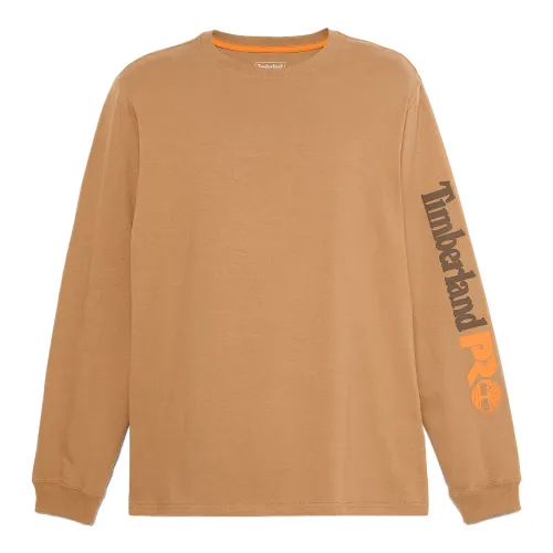 Timberland PRO T Shirts Men's Brown Crew Neck
