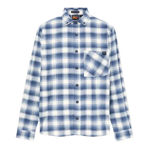 Timberland PRO Shirts Men's Blue Lapel Moderate