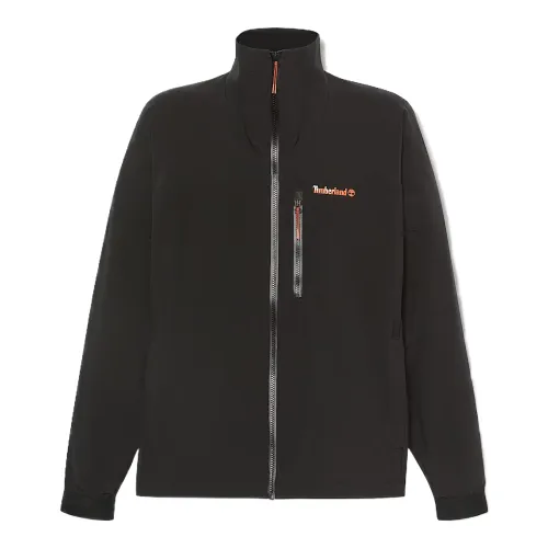 Timberland Jackets Men's Black Stand Collar Moderate Soft Shell