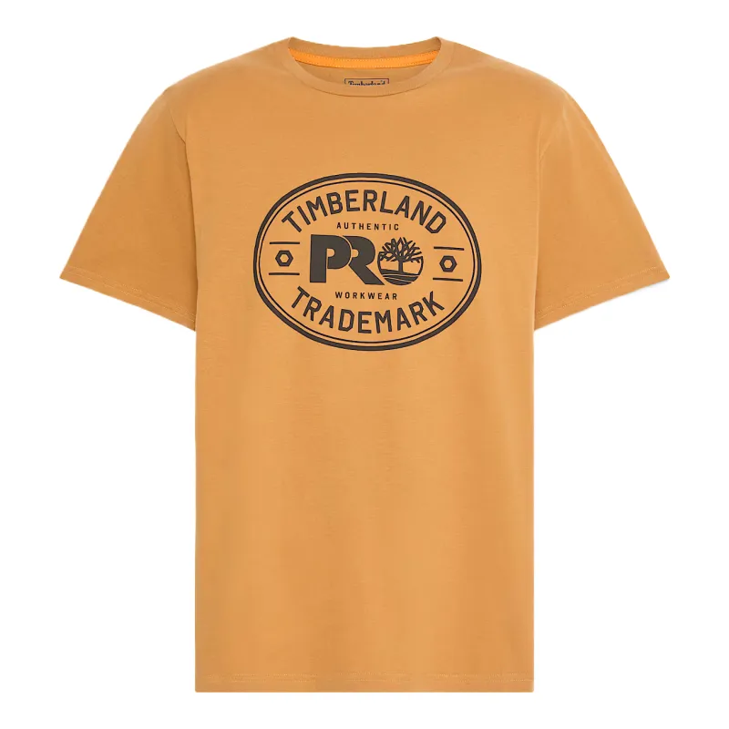 Timberland PRO T Shirts Men's Khaki Crew Neck Moderate