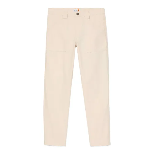 Timberland Casual Pants Men's Beige Moderate Tapered Pants