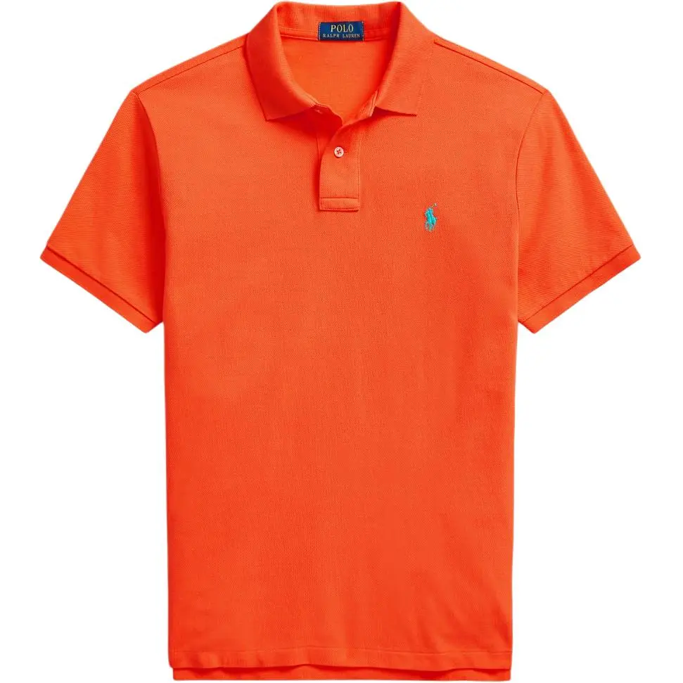 Polo Ralph Lauren Polo Shirt Custom Slim Fit Men's Orange