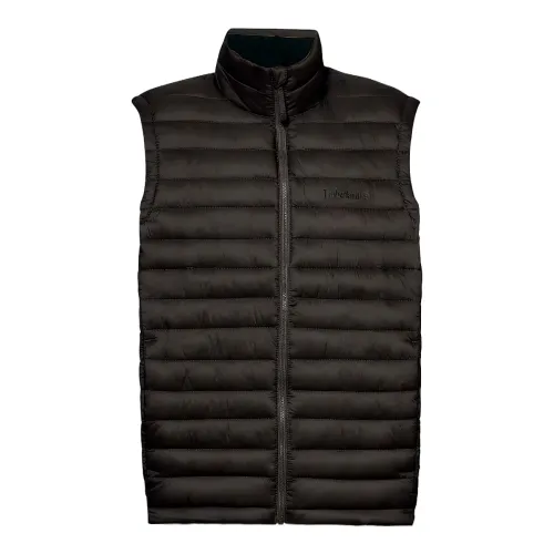 Timberland Vests Men's Black Stand Collar Moderate Other