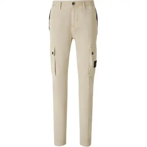 STONE ISLAND Logo Patch Cargo Trousers