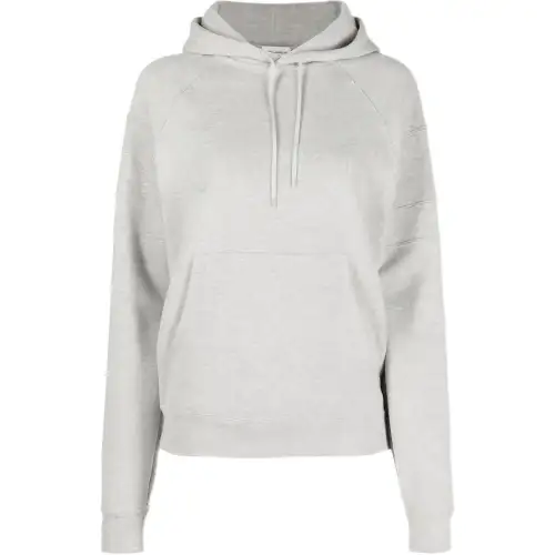 SAINT LAURENT Logo Embroidered Drawstring Hoodie