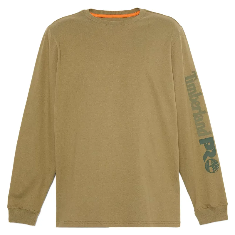 Timberland PRO T Shirts Men's Green Crew Neck Moderate