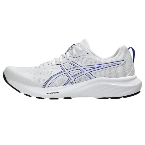 Asics GEL CONTEND 9 Cushioning Low top Running Shoes Men's White Blue