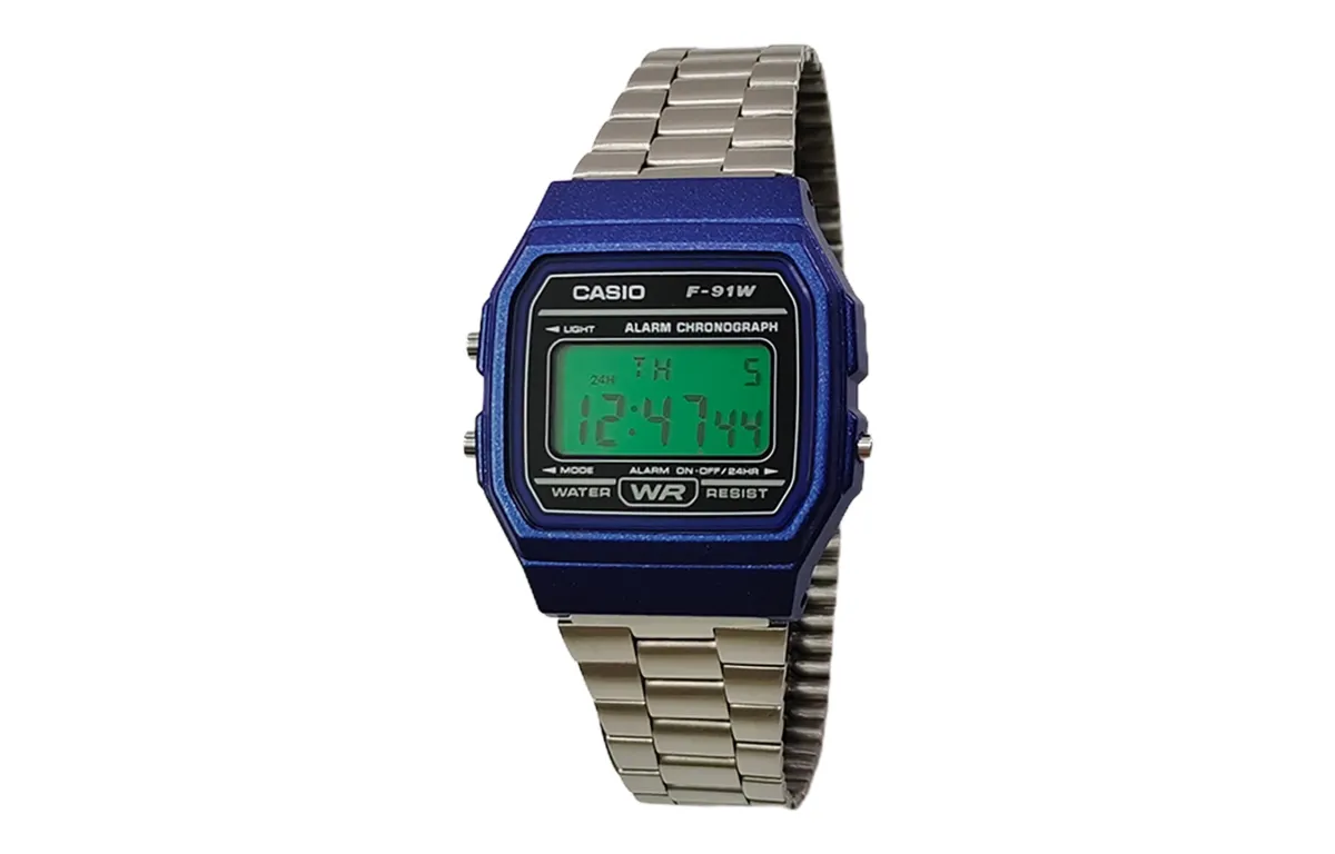 CASIO Custom Collection Quartz Movement Stainless Steel Strap Watch Men's Watches Black Dial
