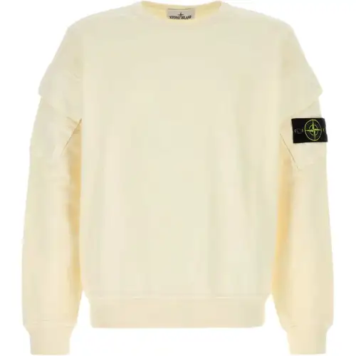 STONE ISLAND Logo Patch Crewneck Sweatshirt