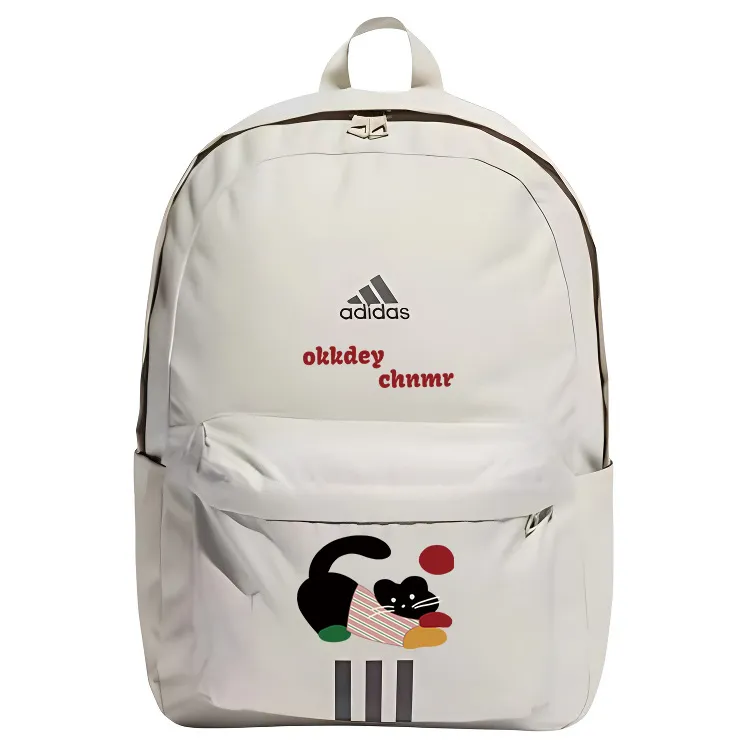 Adidas Fabric Ink Wash Dragon Backpack Regular Unisex Light Gray