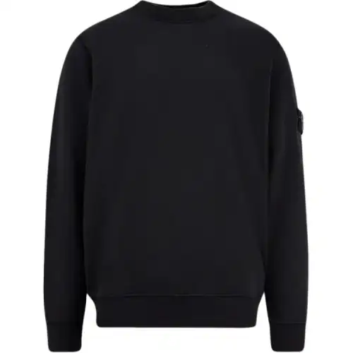 STONE ISLAND Logo Patch Crewneck Sweatshirt