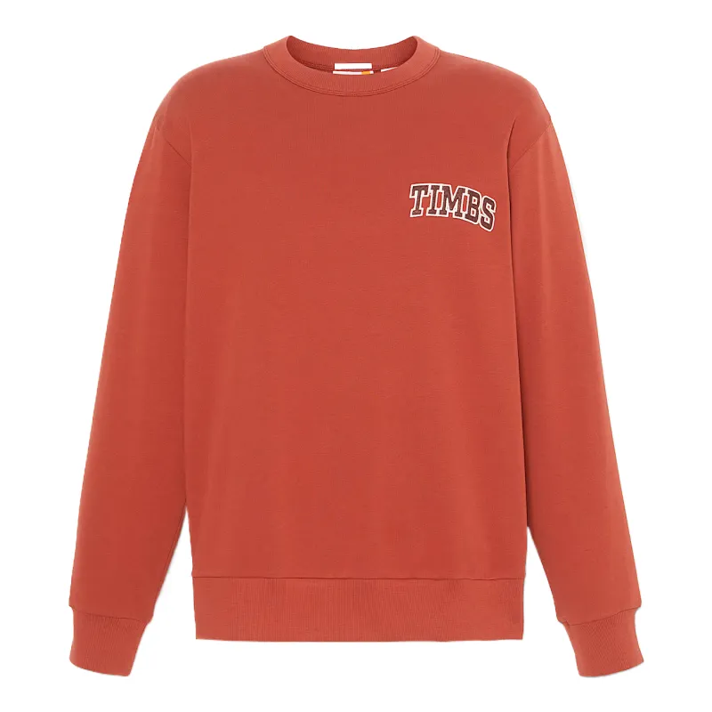 Timberland Sweatshirts Men's Orange Crew Neck Moderate Regular