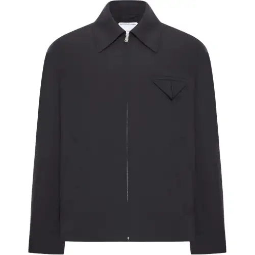 Bottega Veneta Regular Fit Zip Up Jacket
