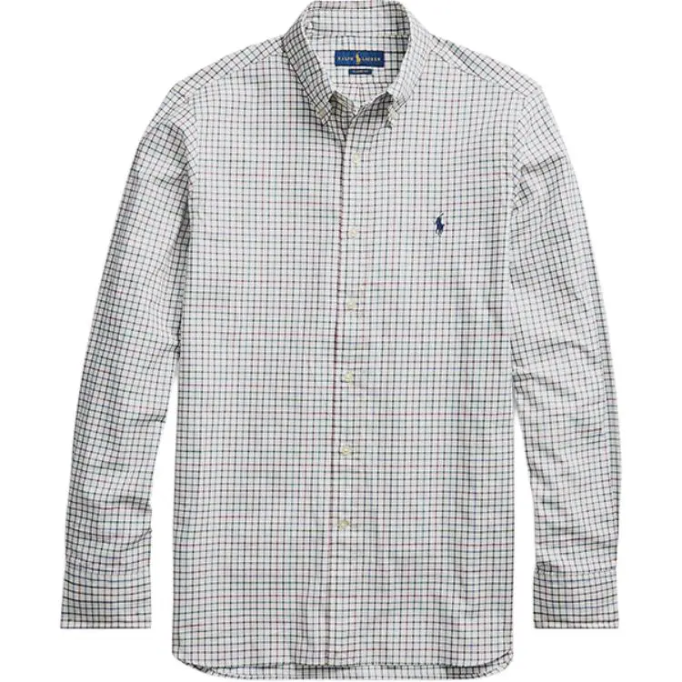 Polo Ralph Lauren Shirt Classic Version Men's White Multicolor