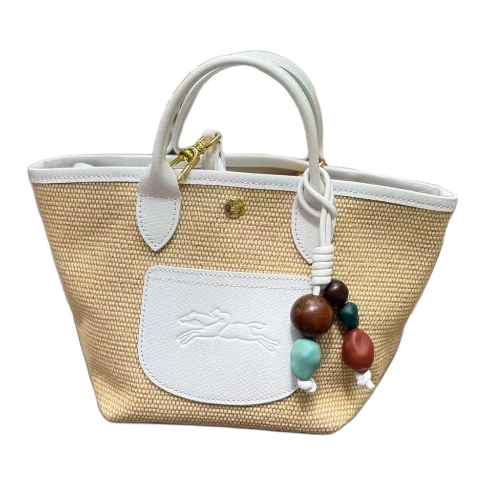 Женская сумка LONGCHAMP Le Pliage Collection (желто-белая)