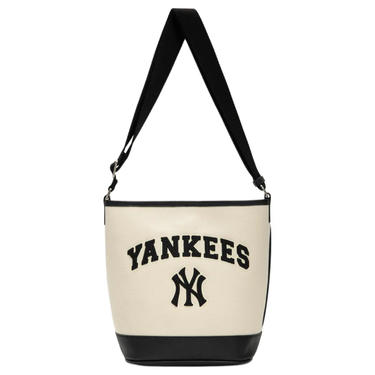 MLB Cotton Shoulder Bag Unisex White & Black