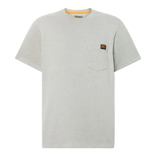 Timberland PRO T Shirts Men's Gray Crew Neck Moderate Straight Fit