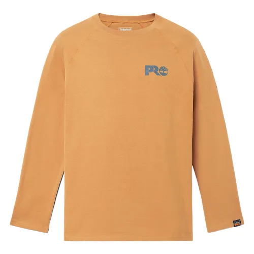 Timberland PRO T Shirts Men's Yellow Crew Neck Moderate