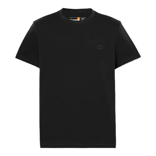 Timberland T Shirts Men's Black Crew Neck Moderate