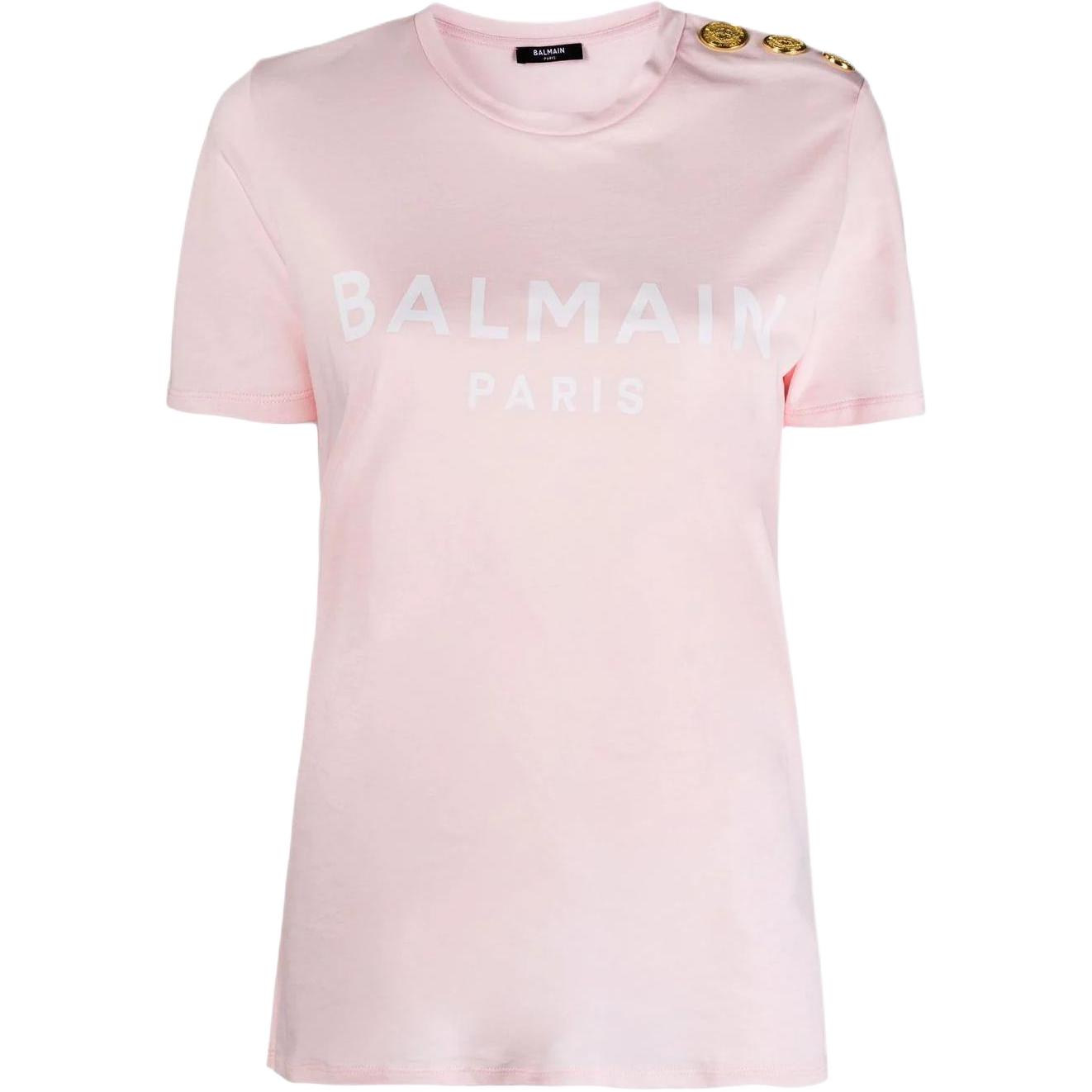 Женская футболка BALMAIN BALMAIN Logo T (розовая)