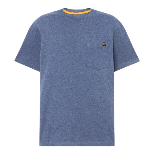 Timberland PRO T Shirts Men's Blue Crew Neck Moderate