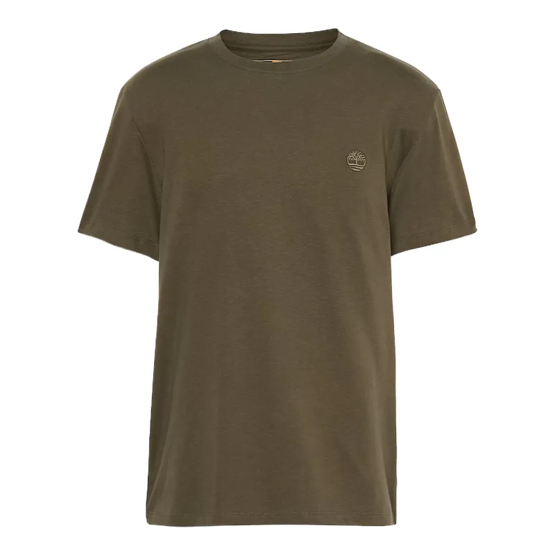 Timberland Logo Embroidered T Shirt