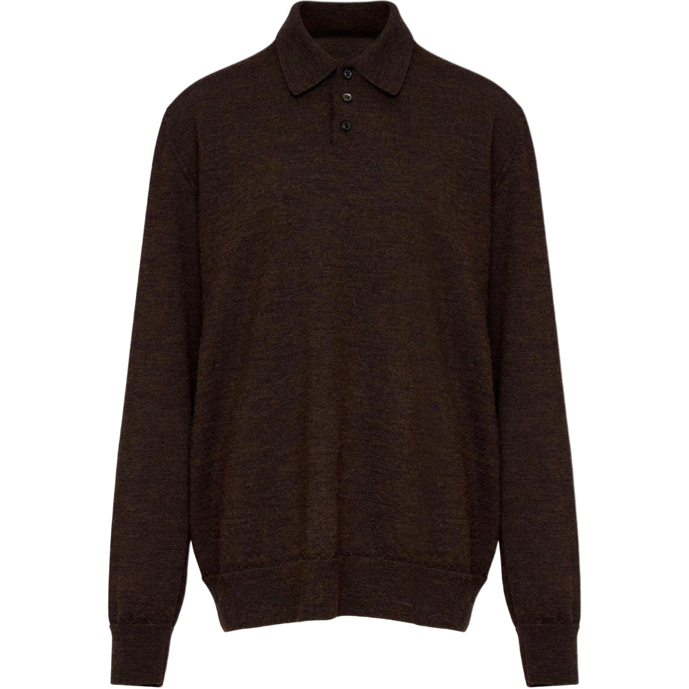 Мужская футболка-поло Maison Margiela Polo (коричневая)