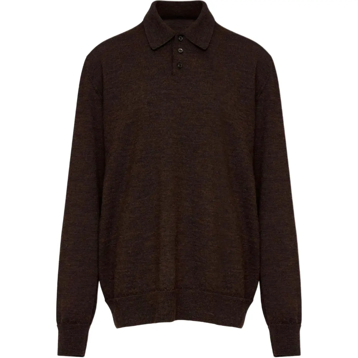 Maison Margiela Straight Hem Knitted Polo Shirt