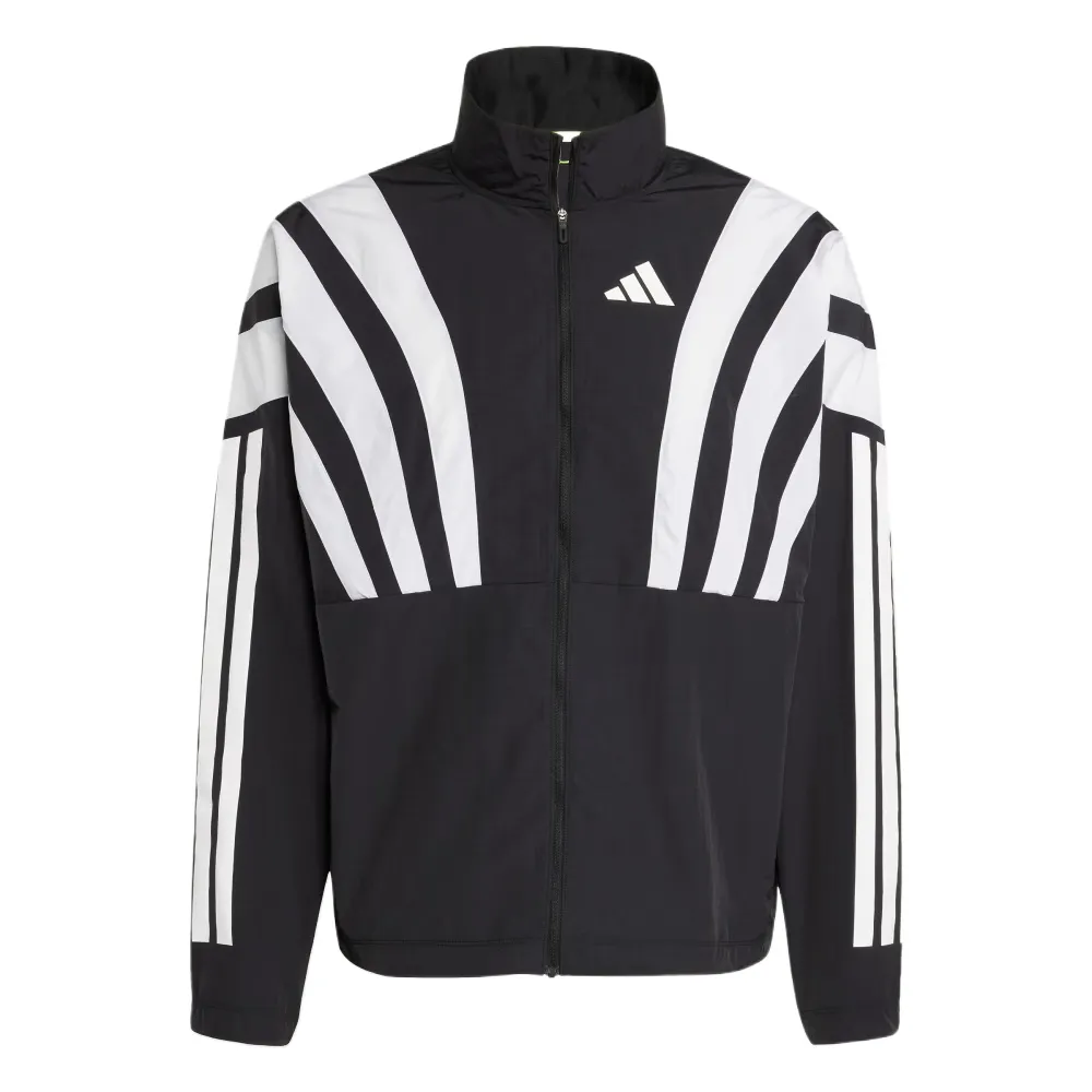 Adidas Adizero striped zip-up sport jacket