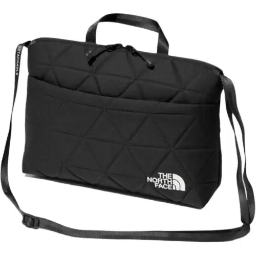 THE NORTH FACE 2L Shoulder Bag, Crossbody Bag, Outdoor Bag 80D Polyester Geotechnical Embossed Black Unisex