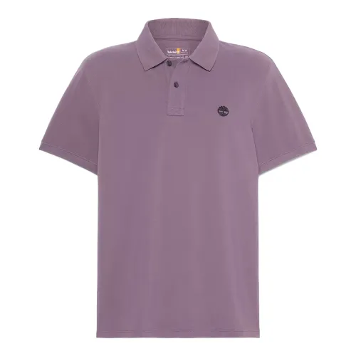 Timberland Polo Shirts Men's Purple Polo Collar Thin