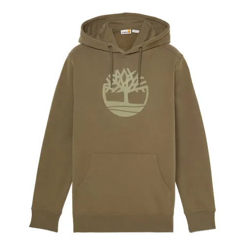 Timberland Sweatshirts Men's Green Hooded Moderate