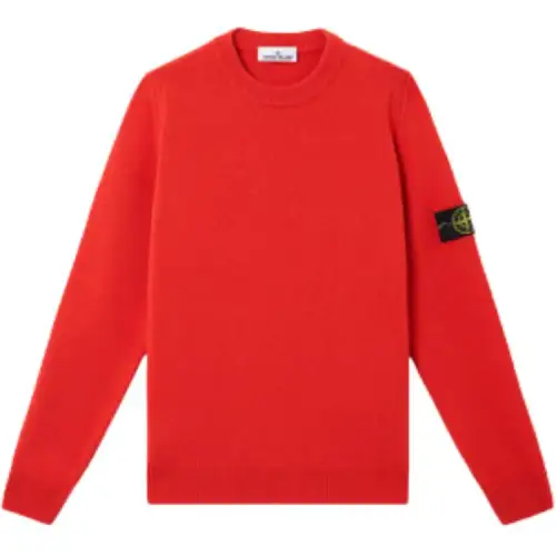 STONE ISLAND Logo Patch Knitted Jumper