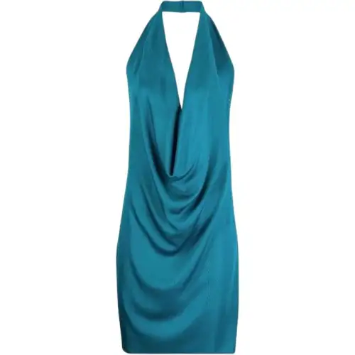 Bottega Veneta SS23 Sleeveless Dress Women's Blue