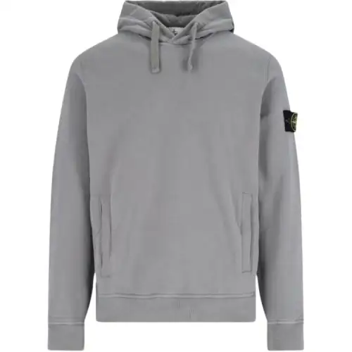 STONE ISLAND Logo Patch Drawstring Hoodie