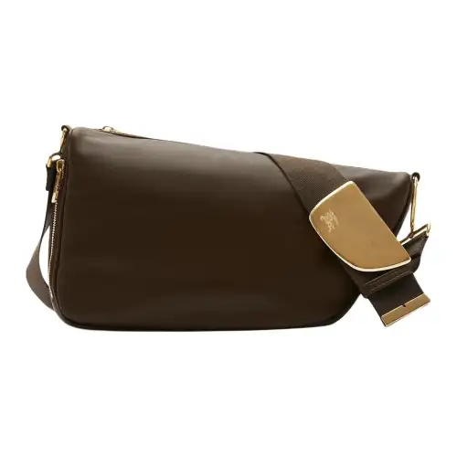 Burberry Shield Soft Calfskin Messenger Bag, Shoulder Bag, Crossbody Bag Medium Women's Military