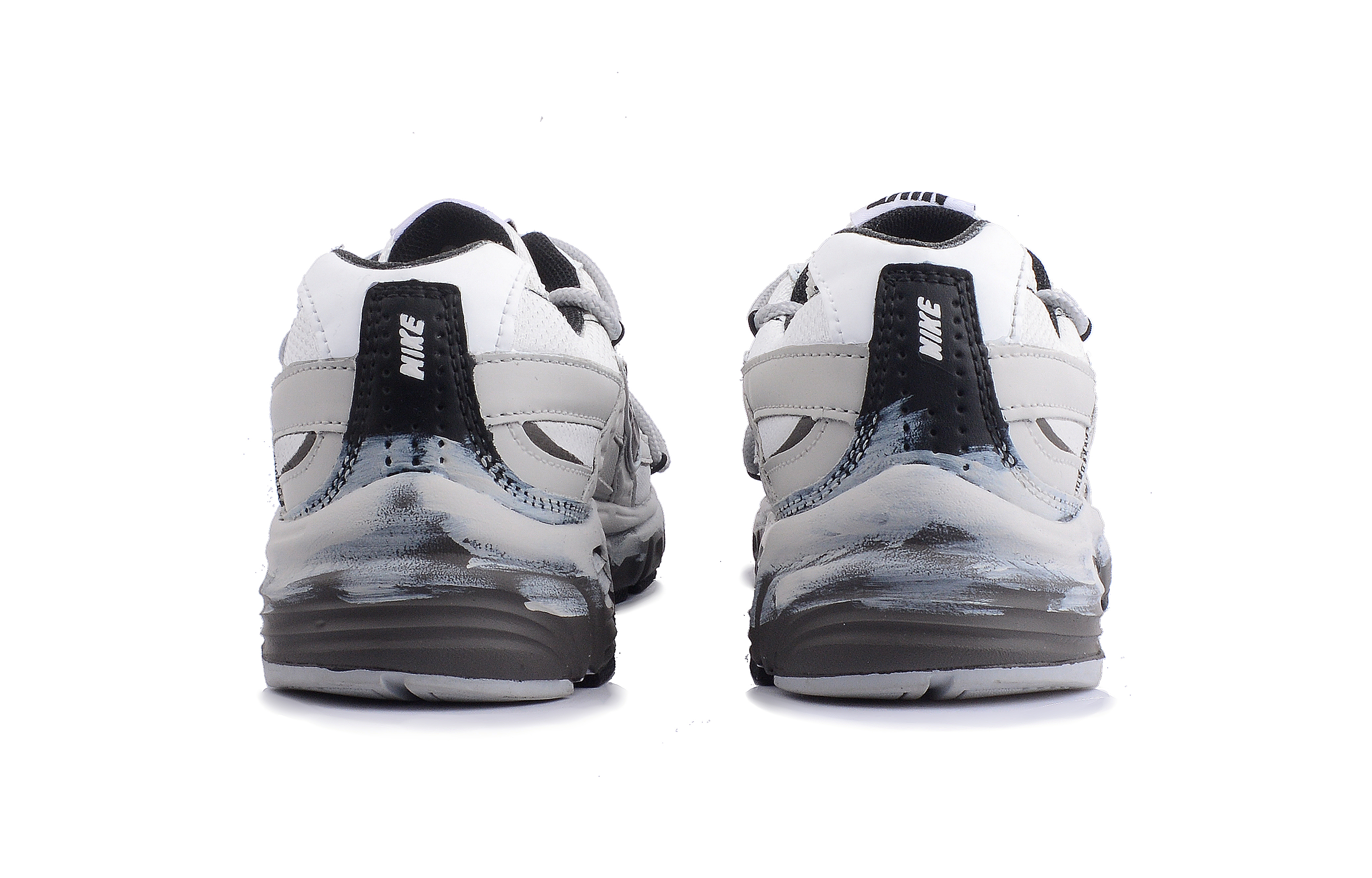 Nike Initiator Abrasion Resistant Abrasion Resistant Low top Casual Running Shoes Unisex Gray White
