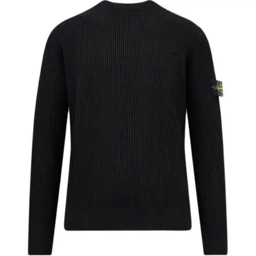 STONE ISLAND Logo Patch Crewneck Jumper