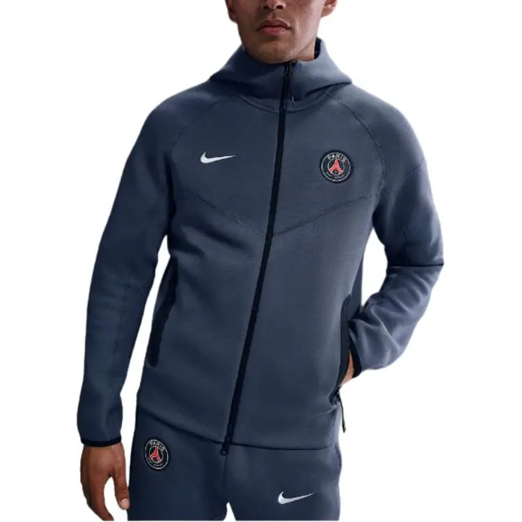 Nike Paris Saint Germain Tech Windrunner Men's Nike Soccer Fleece Full Zip Hoodie