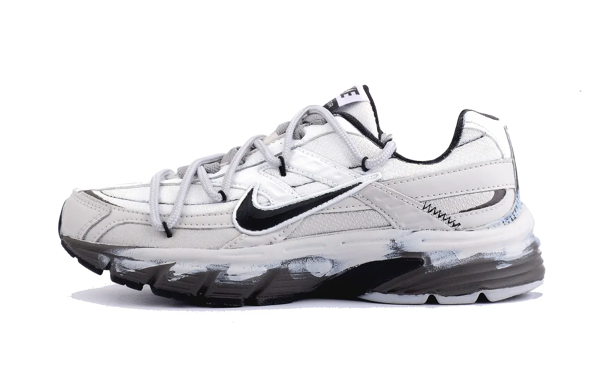 Nike Initiator Abrasion Resistant Abrasion Resistant Low top Casual Running Shoes Unisex Gray White