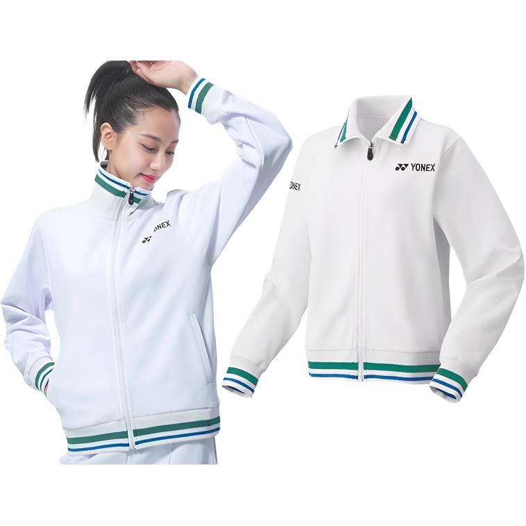 YONEX Badminton Jerseys Women’s White Stand Collar Moderate