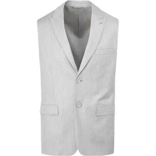 Dior Striped Sleeveless Jacket