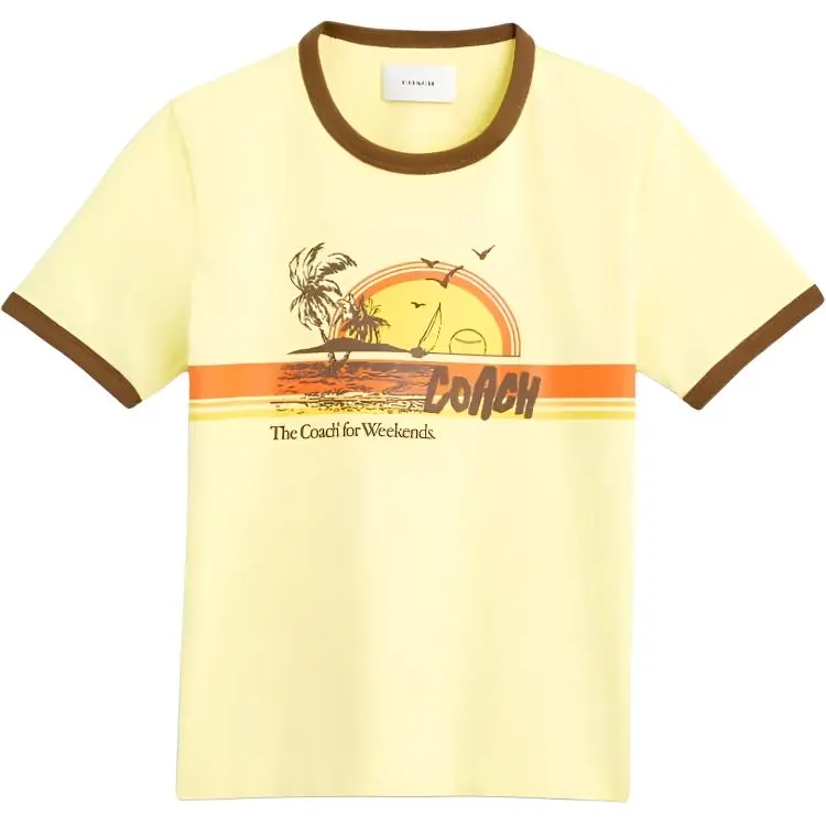 COACH SS25 T Shirt Women's Yellow