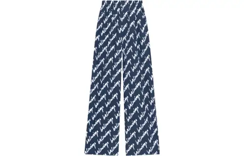 Balenciaga Scribble Pyjama Trouser 'Navy/White'